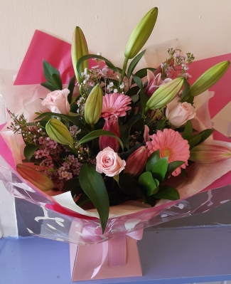 Roses, Gerbera and Lilies Bouquet