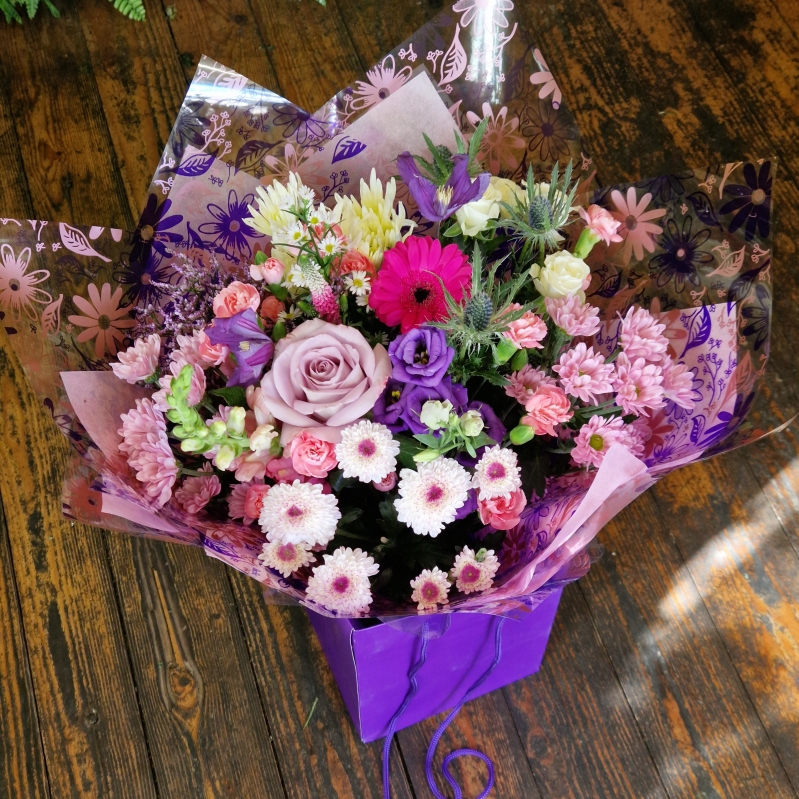 Purple and Pink Aqua Handtied
