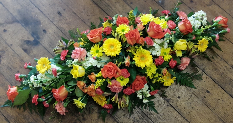 Yellow and Orange Coffin Spray