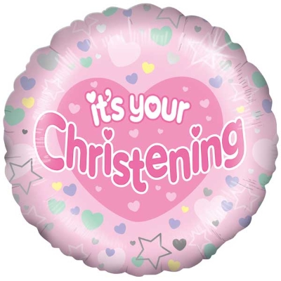 Girl Christening Balloon