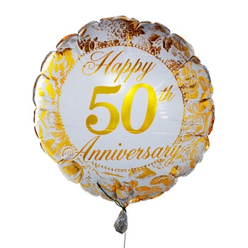 Gold Anniversary Balloon