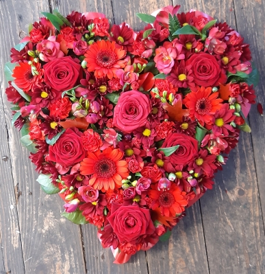 Heart Mixed Flowers