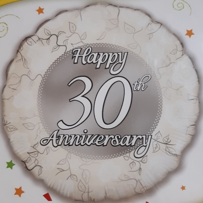 Pearl 30th Anniversary Balloon