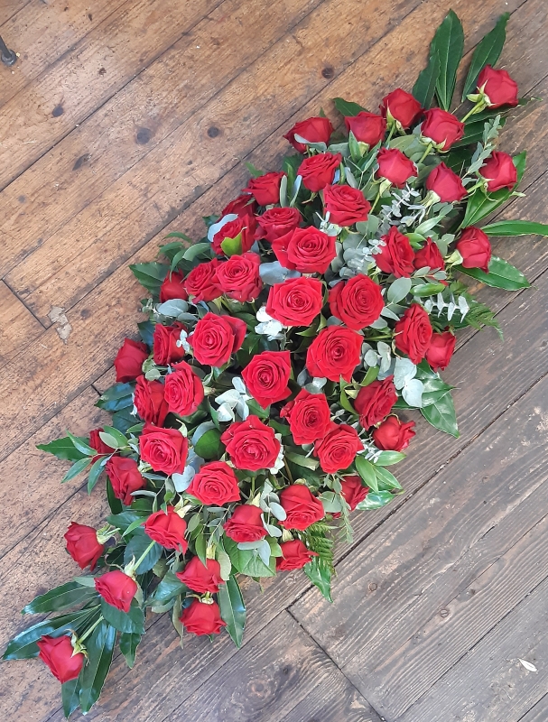 Rose Coffin Spray