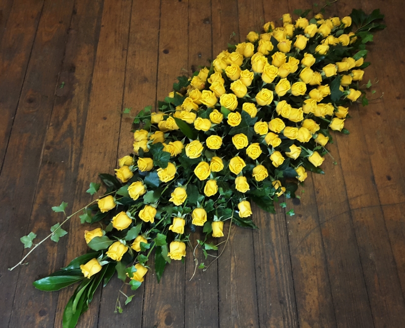 Rose Coffin Spray