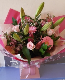 Roses, Gerbera and Lilies Bouquet