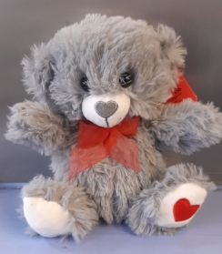 Grey Love Teddy