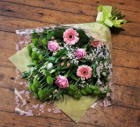 Lime and Pink Bouquet