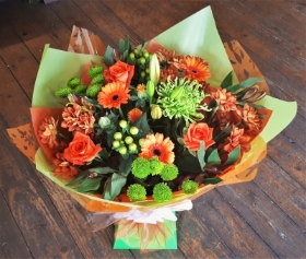 Orange and Green Aqua Handtied