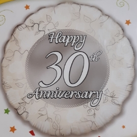 Pearl 30th Anniversary Balloon
