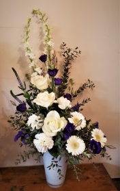 Purple and Cream Arrangement