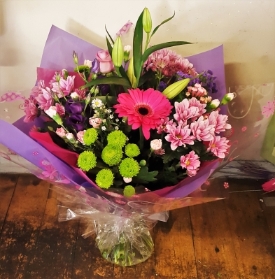 Purple and Pink Aqua Handtied