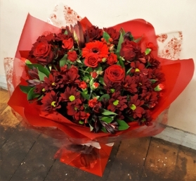 Red Aqua Handtied