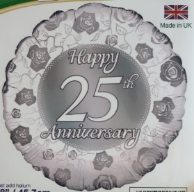Silver Anniversary Balloon