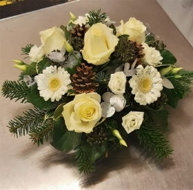 White Christmas Posy