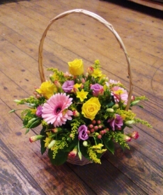 Yellow and Pink Basket