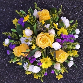 Yellow, Purple and White Posy