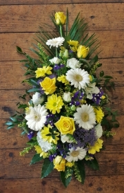 Yellow, White and Purple Single Ended Spray